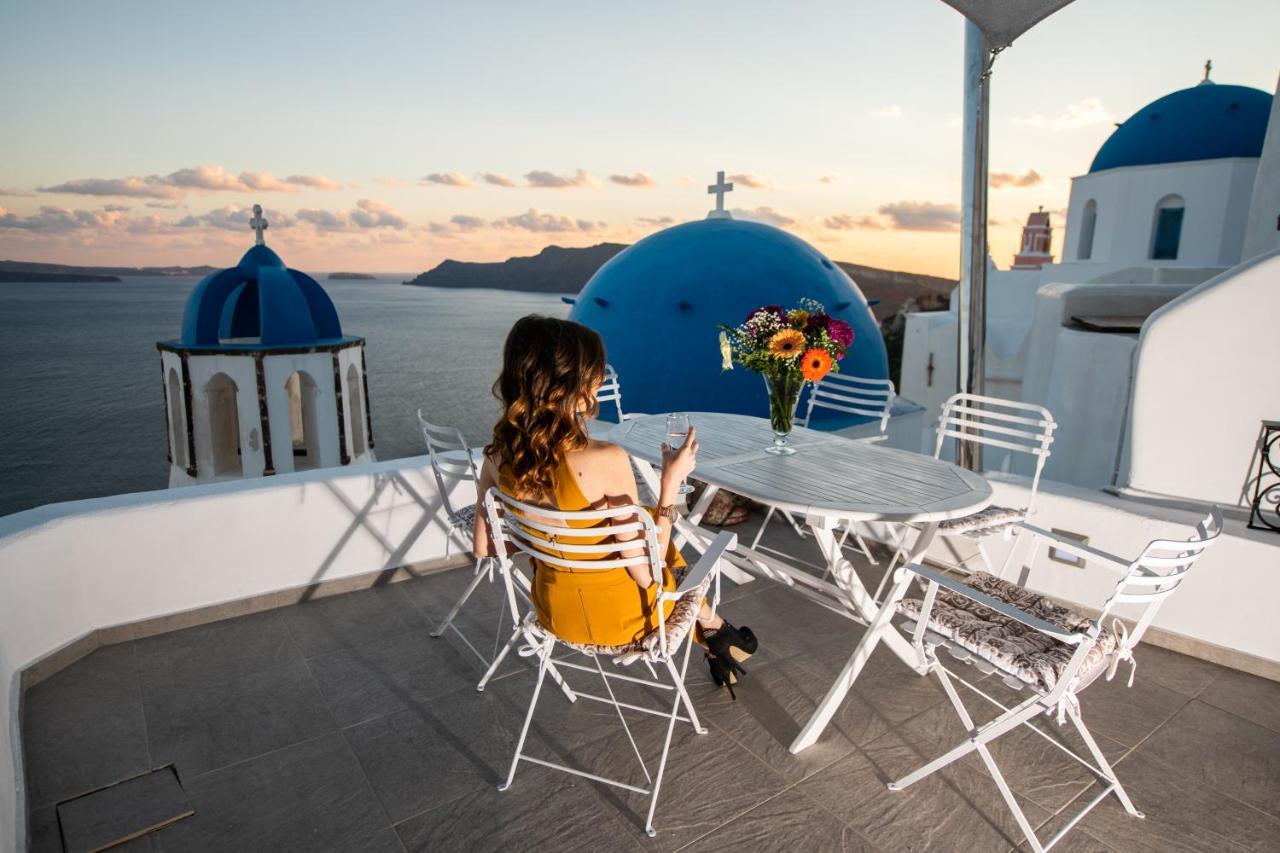 فيلا Santo Blue Horizon Blue Domes View أويا المظهر الخارجي الصورة